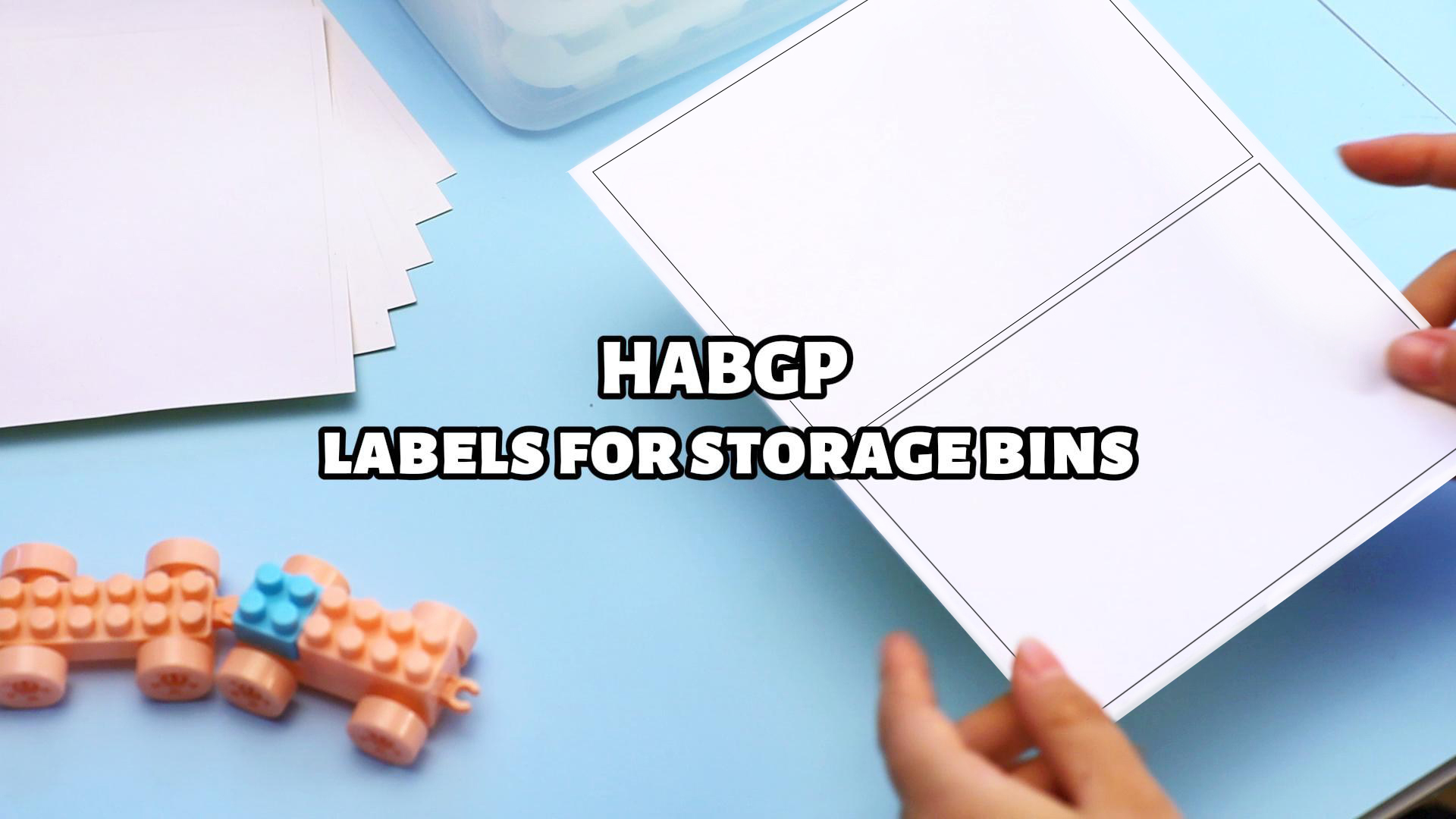 Amazon.com : HABGP Labels for Storage Bins, Matte Removable